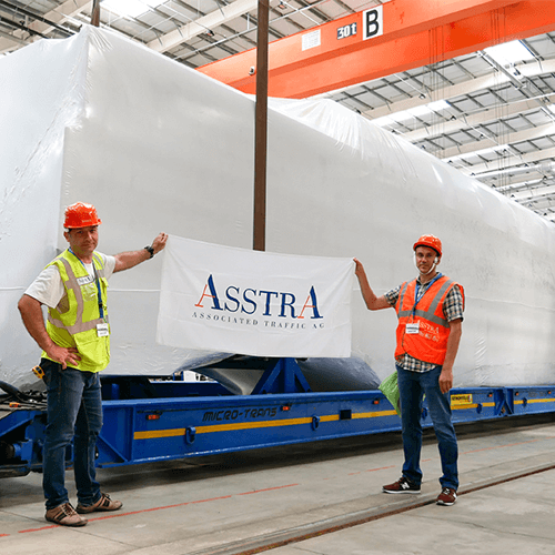 Unique success story: AsstrA ships railway wagon by truck