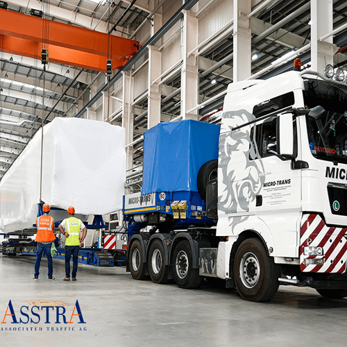 Unique success story: AsstrA ships railway wagon by truck