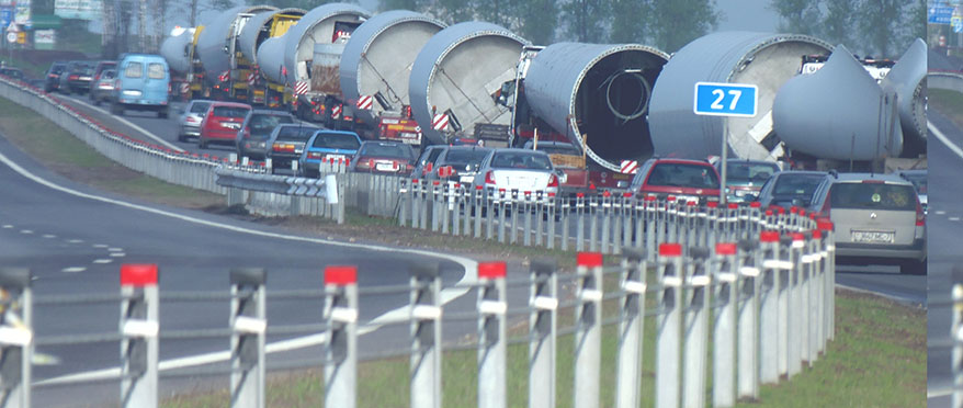 Transportation of wind turbines from Germany to Belarus